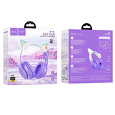 Headfone Orelha de Gatinho Lilás